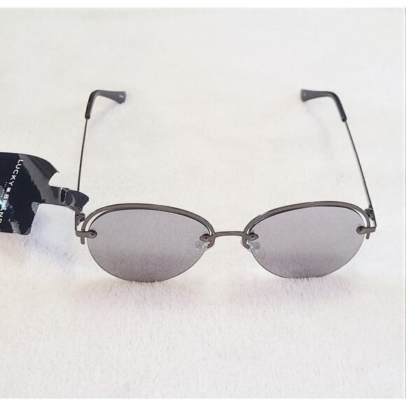 New! Lucky Brand Women's Designer Aviator Frame UV protection Sunglasses - Picture 3 of 6